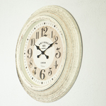 WALL CLOCK,  PL, BEIGE-WHITE-BLACK, 61x61x5.8cm