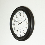 WALL CLOCK, PL, WHITE-BLACK, 40x40x4.5cm