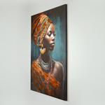 CANVAS WALL ART, FEMALE, PORTRAIT, 80x120x3.5cm