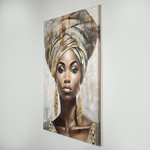 CANVAS WALL ART, FEMALE, PORTRAIT, 80x120x3.5cm