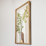 CANVAS WALL ART, PLANT, BROWN-BEIGE, GREY & GREEN, 50x70x3cm