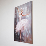 CANVAS WALL ART, DANCING BAILARINA,  70x100x3cm