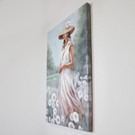 CANVAS WALL ART, GIRL IN MEADOW, 60x90x3cm