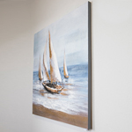 CANVAS WALL ART, SHIPS, 100x100x3cm