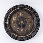 WALL CLOCK PLASTIC ANTIQUE BROWN 32.9x5x32.9cm