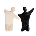 S/2 ΦΙΓΟΥΡΕΣ ΚΕΡΑΜΙΚΕΣ ΛΕΥΚΗ - ΜΑΥΡΗ 16.3x14.2x25.3cm