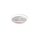 CEILING LIGHT FIXTURES LED 60W Φ50 3CCT 3000-4000-6500K 480x65mm WHITE-PINK ARTE ILLUMINA ALEGRE