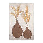 ΠΙΝΑΚΑΣ ΚΑΜΒΑΣ 3D ΒΑΖΑ ΜΕ ΣΤΑΧΥΑ ΚΑΦΕ - ΜΠΕΖ 80x120cm