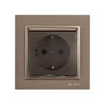 DESPINA SOCKET OUTLET EARTHED WITH PROTECTION COVER LIGHT FUME