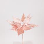 PINK FLOWER WITH WHITE PEARLS, 30x30cm