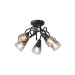 SPOT METALLIC WITH SMOKY GLASS 5LIGHTS 5XE14 D380XH185mm ARTE ILLUMINA CLASSY