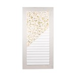 CANVAS 3D WITH LINES WHITE-GOLD 160x3x120cm