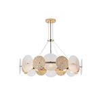 PENDANT LIGHT FIXTURES 8XE14 ΜΑΧ 40W Φ700H690mm GOLD ARTE ILLUMINA GLOW