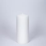 DECORATIVE CANDLE WHITE 8x18cm.