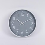 WALL CLOCK PLASTIC GREY - WHITE 27.5x4.2x27.5cm
