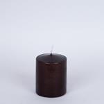 BROWN DECORATIVE CANDLE WITH COFFEE SCENT 8x10cm.