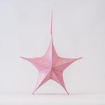 STAR,FABRIC IRIDESCENT PINK, 40cm