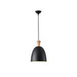 PENDANT LIGHT FIXTURES METAL 1XΕ27 MAX 15W 230X230mm BLACK ARTE ILLUMINA SIMPLO