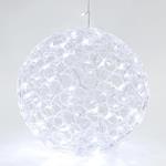 ACRYLIC BALL, 100 WHITE LED, WITH TRANSFORMER, 40cm, IP44