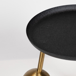 ΤΡΑΠΕΖΙ BOHΘΗΤΙΚΟ ΜΕΤΑΛΛΙΚΟ ΜΑΥΡΟ-ΧΡΥΣΟ 41x41x45cm