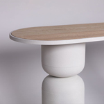 ΚΟΝΣΟΛΑ ΜΕΤΑΛΛΙΚΗ ΛΕΥΚΗ 150x45x77cm