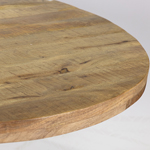 ΤΡΑΠΕΖΙ ΞΥΛΟ ΜΑΝΓΚΟ ΦΥΣΙΚΟ-ΜΑΥΡΟ 120x120x74cm