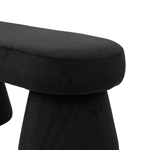 ΤΑΜΠΟΥΡΕ ΥΦΑΣΜΑΤΙΝΟ ΜΑΥΡΟ MDF 98x37x40cm