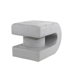 ΣΚΑΜΠΟ ΒΕΛΟΥΔΟ ΓΚΡΙ MDF 60.5x40x40cm