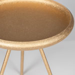 SIDE TABLE METALIC GOLD ANTIQUE 50x50x54cm