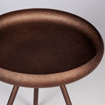 SIDE TABLE METALIC NET COPPER ANTIQUE 40x40x46cm
