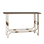 ΚΟΝΣΟΛΑ ΜΕΤΑΛΛΙΚΗ ΜΕ ΓΥΑΛΙΝΗ ΕΠΙΦΑΝΕΙΑ ΧΡΥΣΗ 120x32x75cm