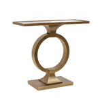 ΚΟΝΣΟΛΑ ΜΕΤΑΛΛΙΚΗ ΜΕ ΓΥΑΛΙΝΗ ΕΠΙΦΑΝΕΙΑ ΧΡΥΣΗ-ΜΑΥΡΗ 90x32x80cm