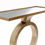 ΚΟΝΣΟΛΑ ΜΕΤΑΛΛΙΚΗ ΜΕ ΓΥΑΛΙΝΗ ΕΠΙΦΑΝΕΙΑ ΧΡΥΣΗ-ΜΑΥΡΗ 90x32x80cm