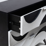 ΣΥΡΤΑΡΙΕΡΑ ΞΥΛΙΝΗ ΛΕΥΚΟ - ΜΑΥΡΟ 80x40x80cm