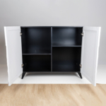 ΝΤΟΥΛΑΠΙ ΞΥΛΙΝΟ ΛΕΥΚΟ - ΜΑΥΡΟ 100x40x86cm