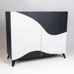 ΝΤΟΥΛΑΠΙ ΞΥΛΙΝΟ ΛΕΥΚΟ - ΜΑΥΡΟ 100x40x86cm