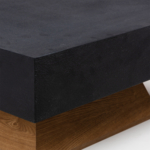 ΤΡΑΠΕΖΙ ΣΑΛΟΝΙΟΥ ΞΥΛΙΝΟ ΚΑΦΕ-ΜΑΥΡΟ 80x80x35cm