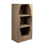 ΡΑΦΙΕΡΑ MDF ΕΚΡΟΥ 60x36x122cm