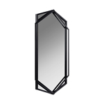 MIRROR METALLIC BLACK 56x3x80cm
