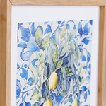 CANVAS WALL ART SORRENTO LEMONS LIGHT BLUE - YELLOW - WHITE 48x2.1x60cm