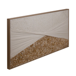 ΠΙΝΑΚΑΣ ΚΑΜΒΑΣ ΑΣΠΡΟ-ΧΡΥΣΟ 122x4.5x62cm