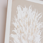CANVAS WALL ART VASE WITH WHEAT BEIGE  -WHITE 60x3x120cm