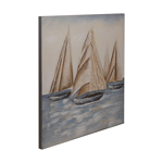 ΠΙΝΑΚΑΣ ΚΑΜΒΑΣ ΚΑΡΑΒΙΑ ΚΑΦΕ- ΓΑΛΑΖΙΟ 80x3x80cm