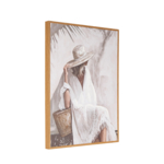 ΠΙΝΑΚΑΣ ΓΥΝΑΙΚΑ ΛΕΥΚΟΣ - ΜΠΕΖ 30x2x40cm