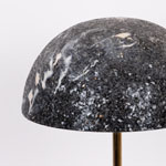TABLE LAMP METAL MOSAIC BLACK ANTIQUE 31x31x50cm