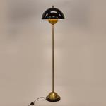 FLOOR LAMP,  METAL,  BLACK-GOLD, 40x165cm
