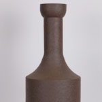 VASE METAL BROWN 23x23x72cm