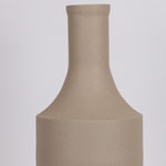 VASE METAL BEIGE  20x20x56cm