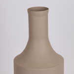 VASE METAL BEIGE  20x20x56cm