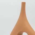 VASE CERAMIC BROWN 17.5x5.5x35.5cm
